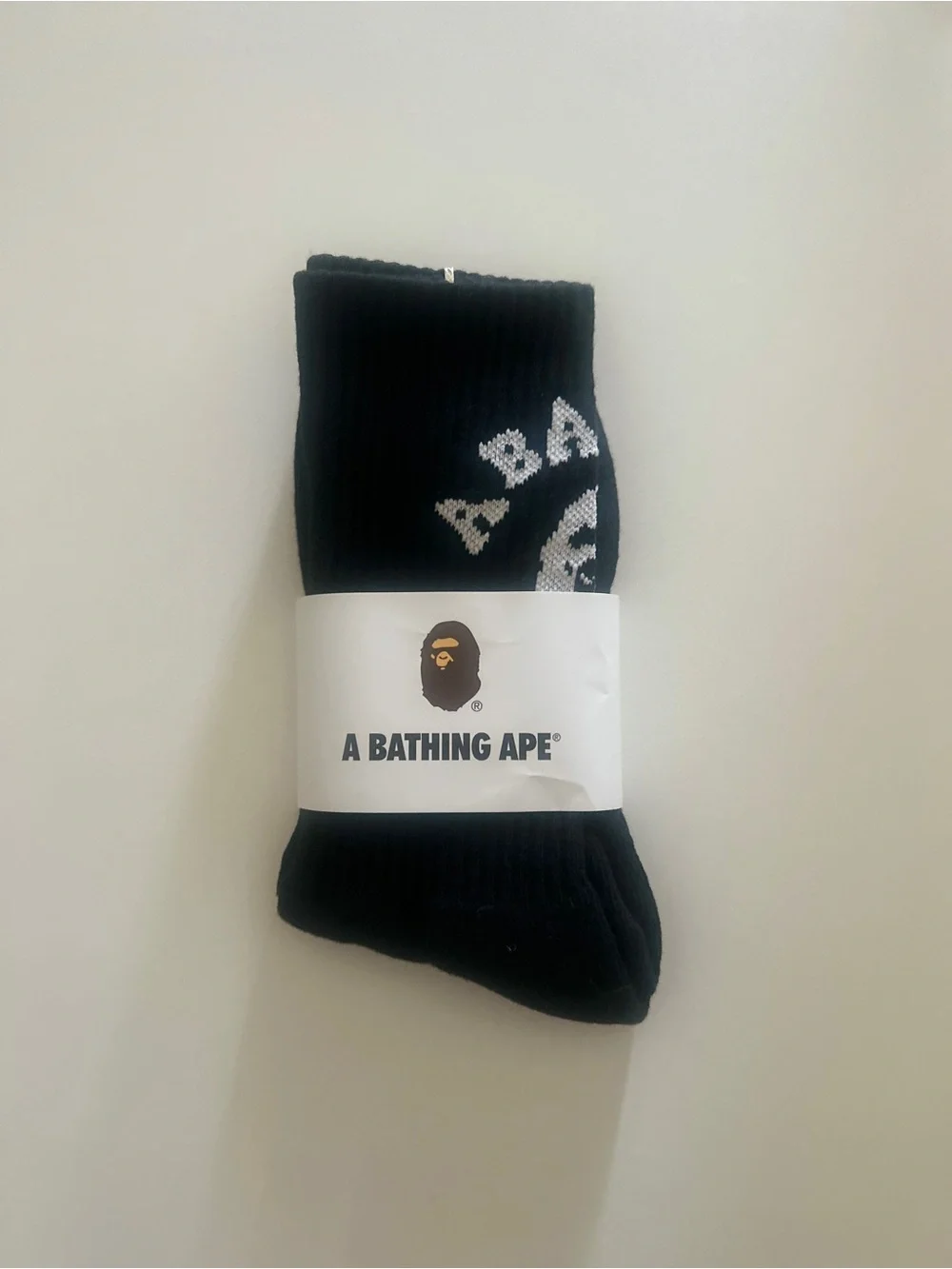 Bape Black Low-Cut Logo Socks